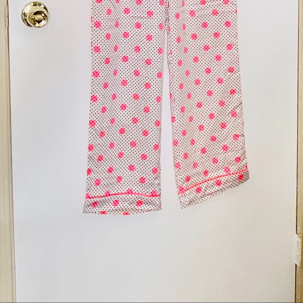 Victoria’s Secret: Sm Polka Dot Satin Sleep Pants - Picture 2 of 4